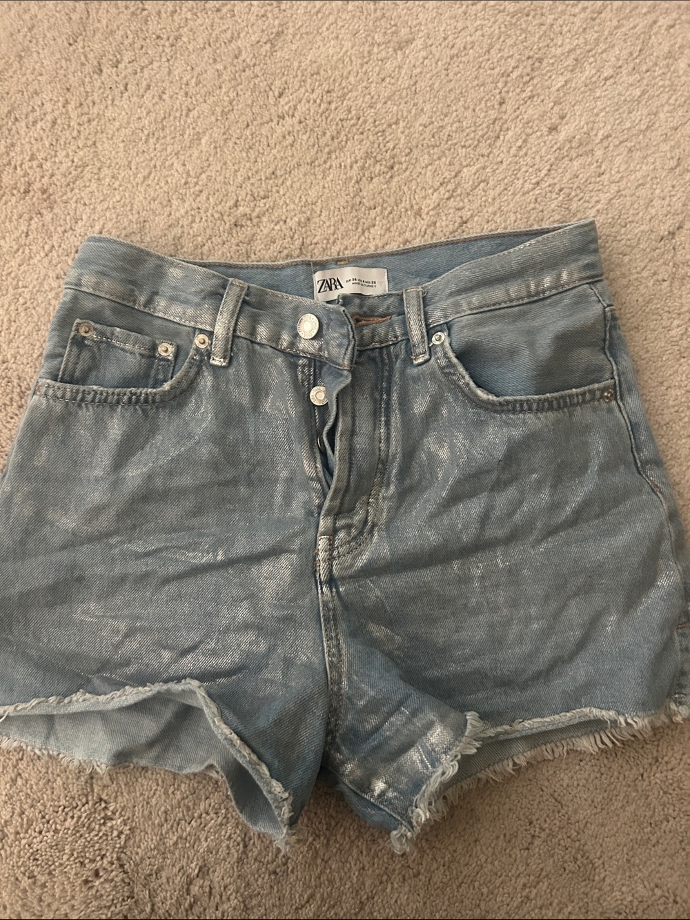 Zara Light Wash shorts